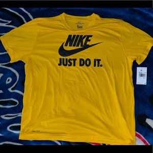 nike yellow/gold shirt